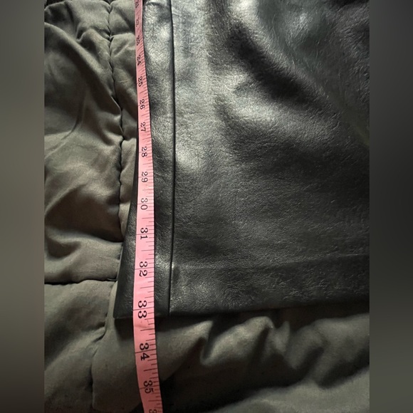 KHY Faux Leather Low Rise Foldover Pant size small - Picture 14 of 16